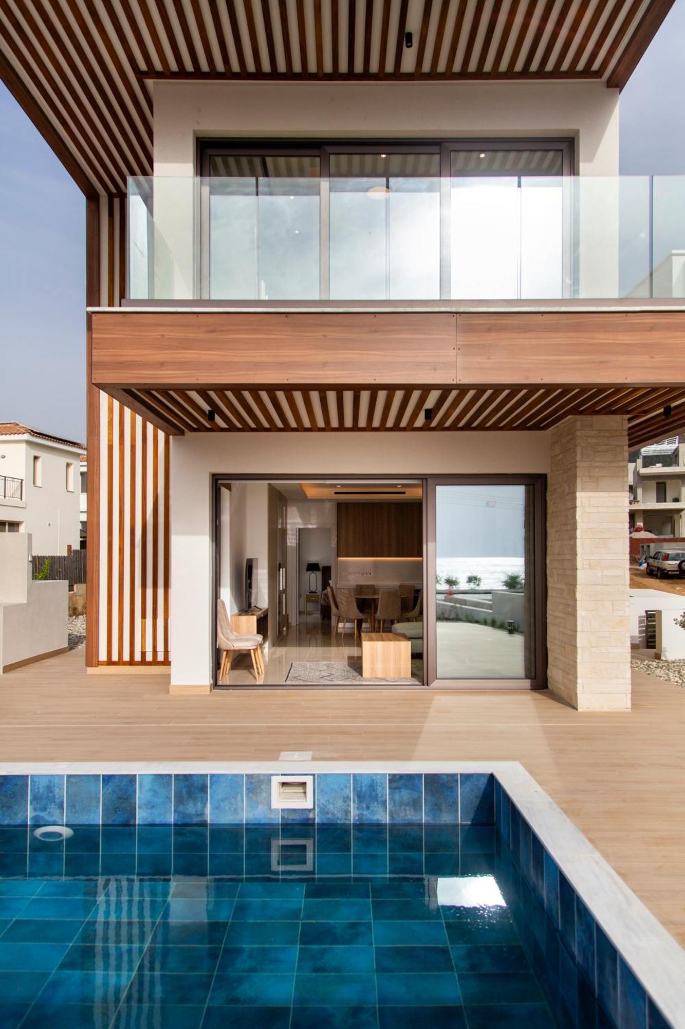 Santa Barbara Seafront Villas W Jacuzzi Pool Пафос Екстер'єр фото