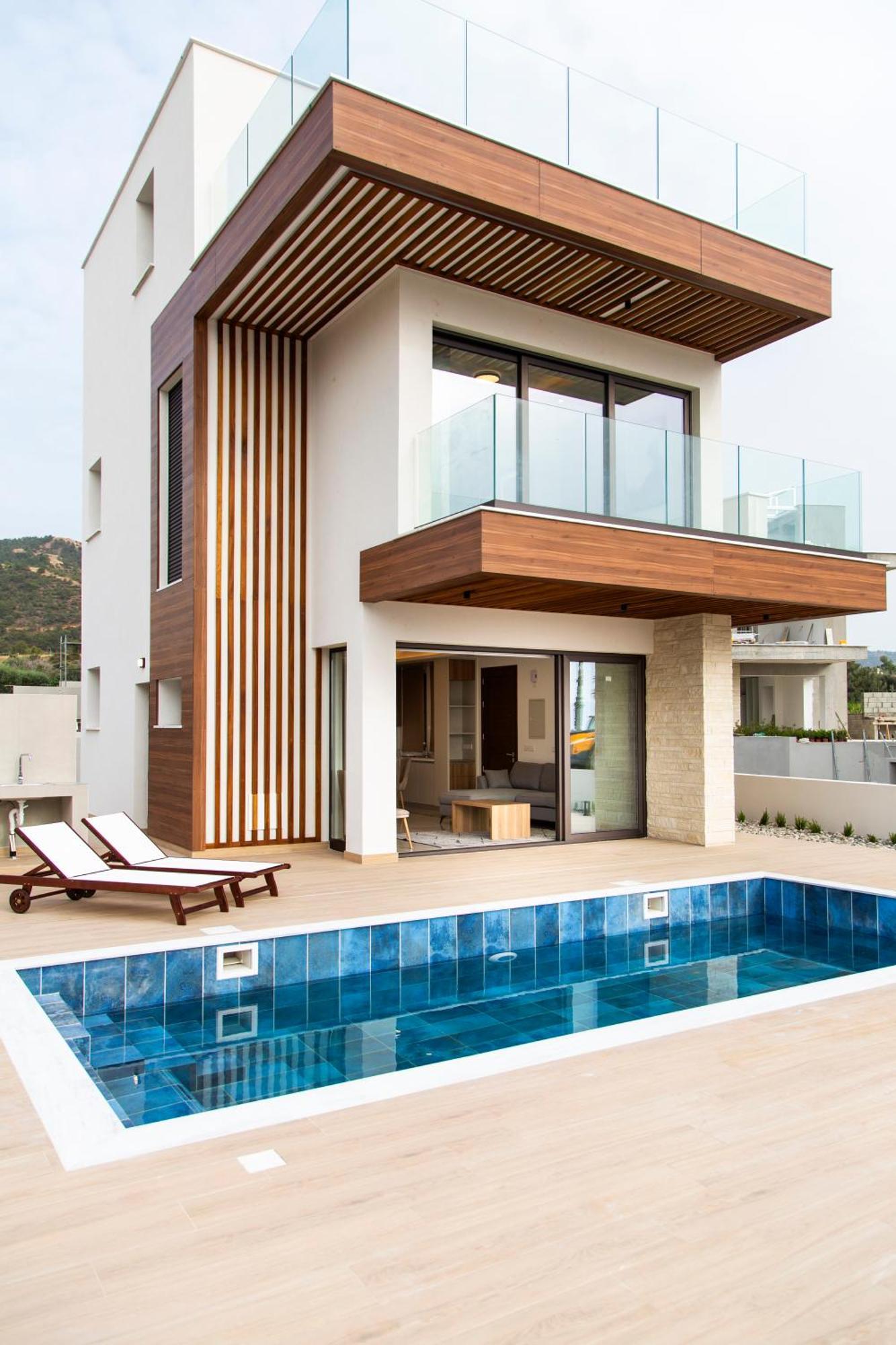 Santa Barbara Seafront Villas W Jacuzzi Pool Пафос Екстер'єр фото